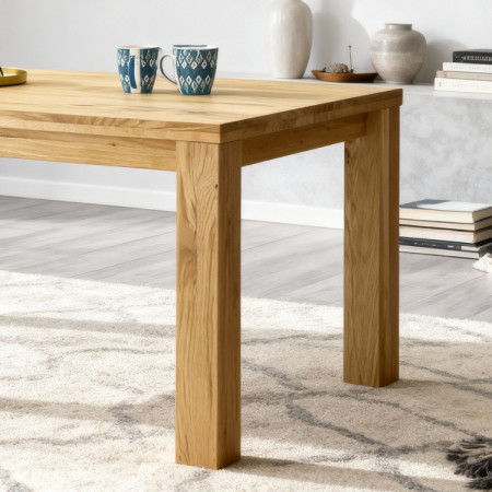 Dubová jedálenská zostava stôl a 4 čalúnené kresielka Maja grafitová