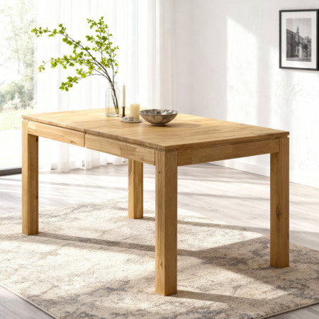 Masívny rozkladací stôl 120 x 80 cm, + 50 cm