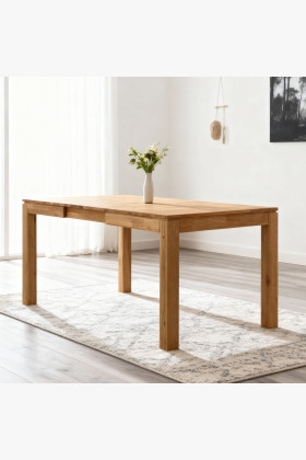 Masívny rozkladací stôl 120 x 80 cm, + 50 cm 2