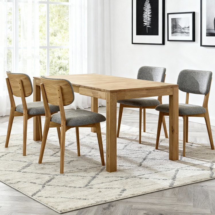 Masívny rozkladací stôl 120 x 80 cm, + 50 cm