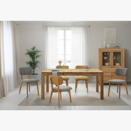 Masívny rozkladací stôl 120 x 80 cm, + 50 cm