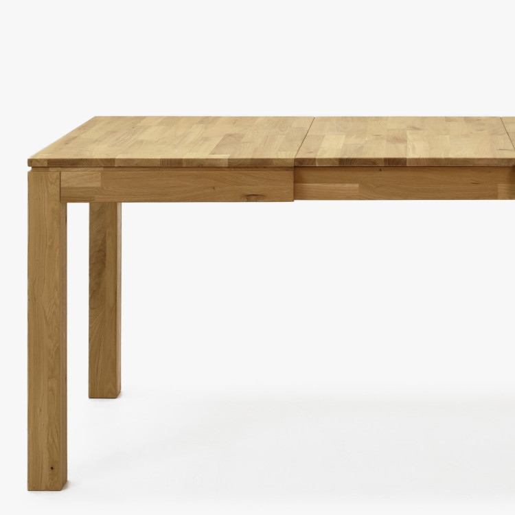 Masívny rozkladací stôl 120 x 80 cm, + 50 cm