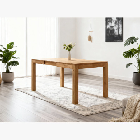 Masívny rozkladací stôl 120 x 80 cm, + 50 cm