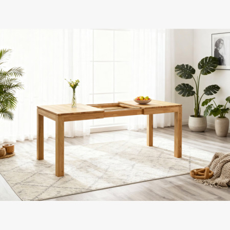 Masívny rozkladací stôl 120 x 80 cm, + 50 cm