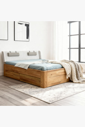 Drevená posteľ z masívu s úložným priestorom, Madona 180 x 200 cm 2