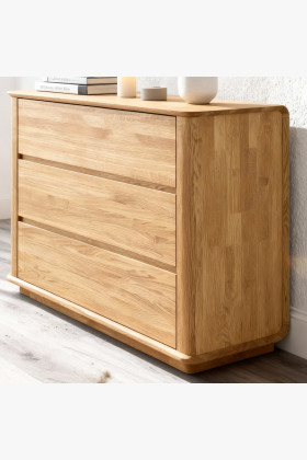 Premiová dubová komoda s 3 zásuvkami 2