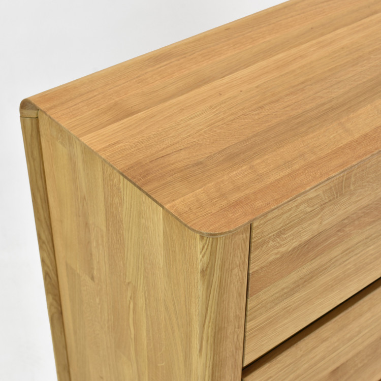 Premiová dubová komoda s 3 zásuvkami