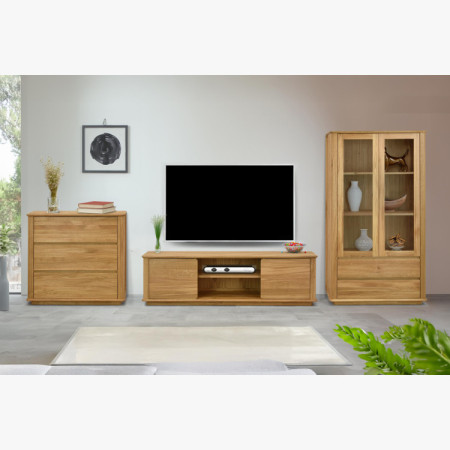 Premiová dubová komoda s 3 zásuvkami