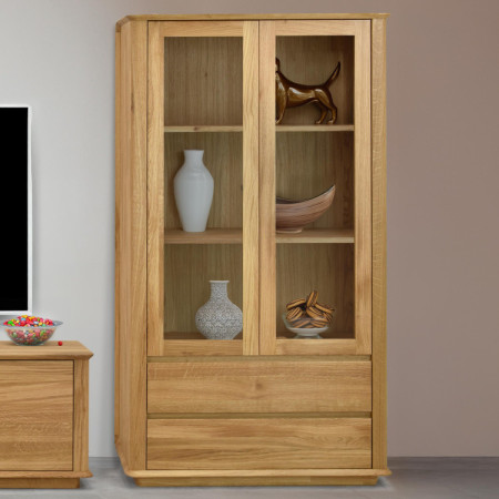 Premiová dvojdverová dubová vitrína, Monako