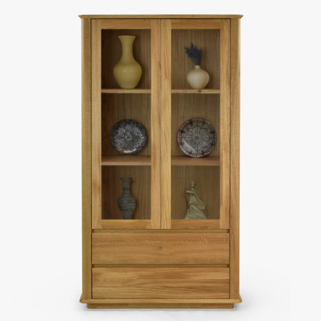 Premiová dvojdverová dubová vitrína, Monako