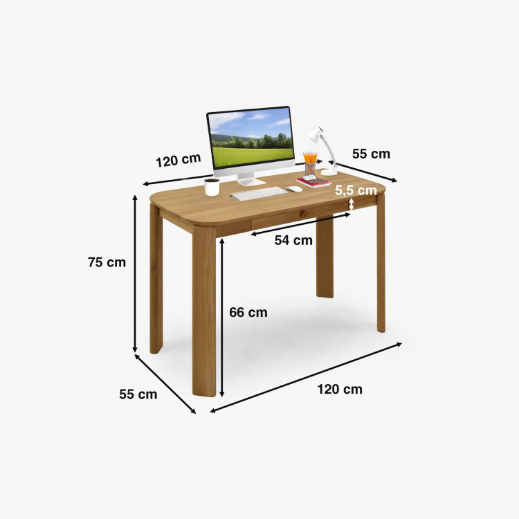 Dubový pracovný stôl