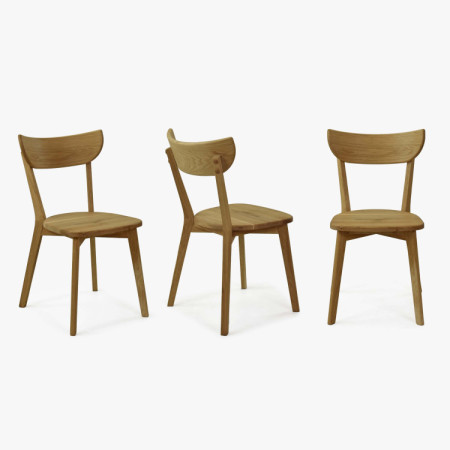 Jídelní sestava z dubového masivu – stôl York a drevená stolička Eva