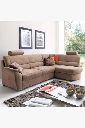 Moderná sedacia súprava s otomanom vpravo