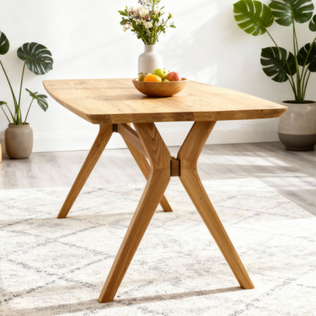 Dubový stôl oválny 180 x 90 cm