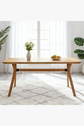 Dubový stôl oválny 180 x 90 cm 2