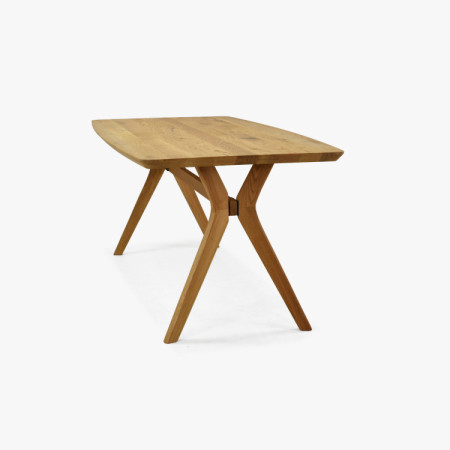 Dubový stôl oválny 180 x 90 cm