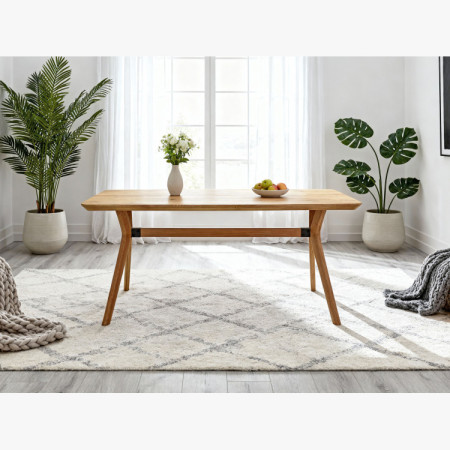 Dubový stôl oválny 180 x 90 cm