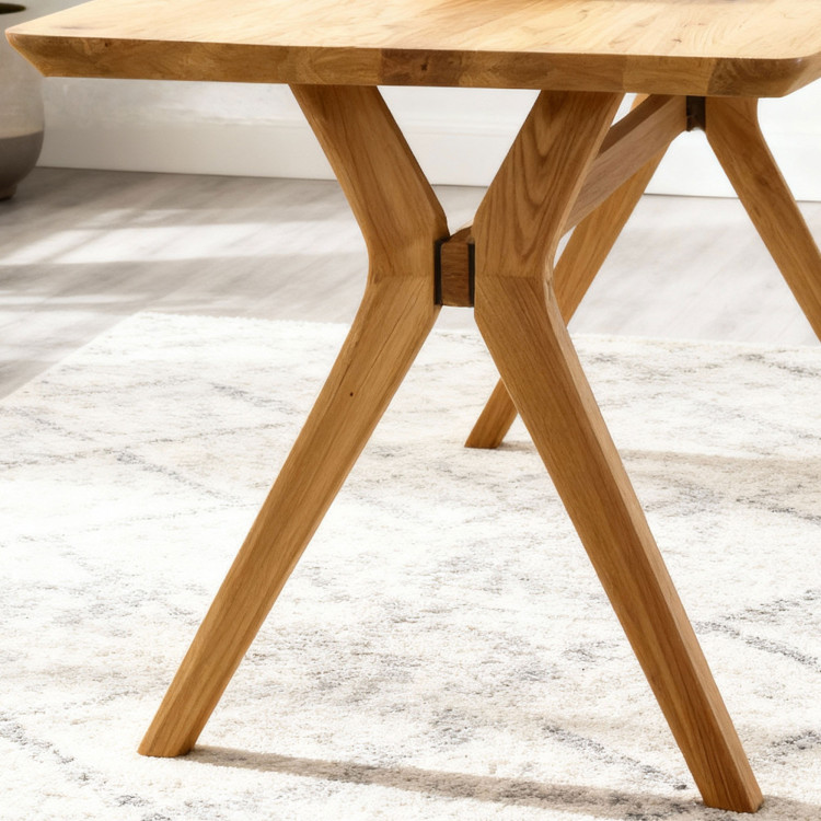 Dubový stôl oválny 180 x 90 cm