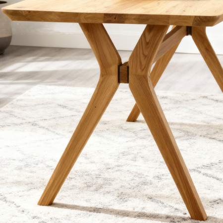 Dubový stôl oválny 180 x 90 cm