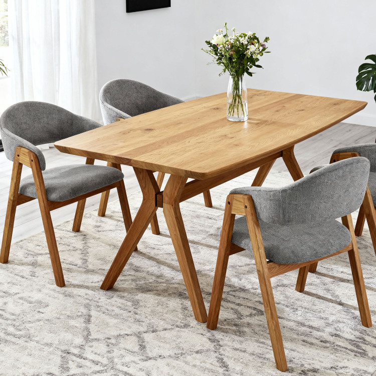 Dubový stôl oválny 180 x 90 cm