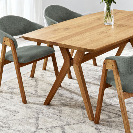 Dubový stôl oválny 180 x 90 cm