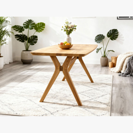 Dubový jedálenský stôl oválny 180 × 90 cm a stoličky Beny čierna