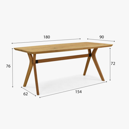 Dubový jedálenský stôl oválny 180 × 90 cm a stoličky Beny čierna
