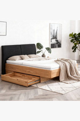 Posteľ z masívu s úložným priestorom 180 x 200 cm
