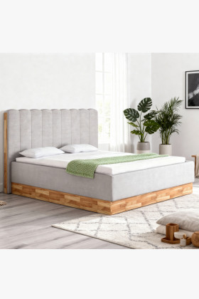 Látková posteľ s úložným priestorom 180 x 200 cm 2