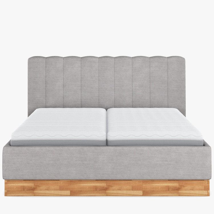 Látková posteľ s úložným priestorom 180 x 200 cm