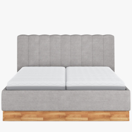 Látková posteľ s úložným priestorom 180 x 200 cm