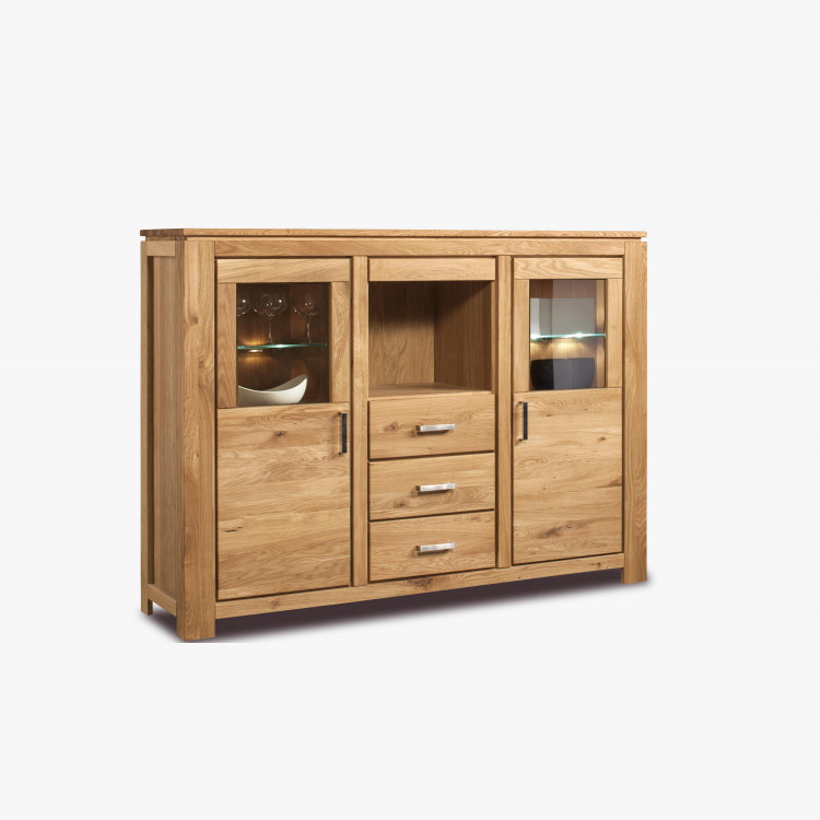 Drevený dubový príborník do jedálne, typ 47