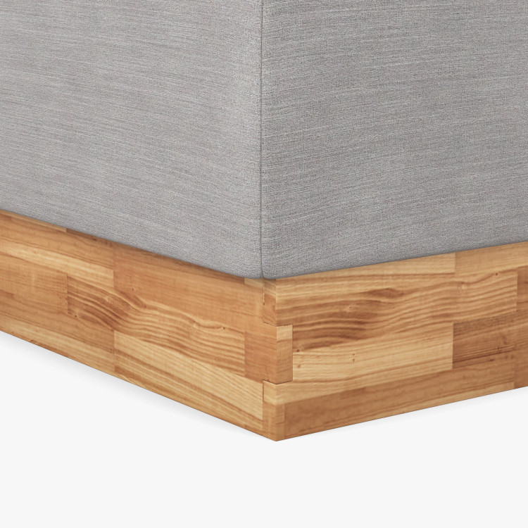 Látková posteľ s úložným priestorom 180 x 200 cm