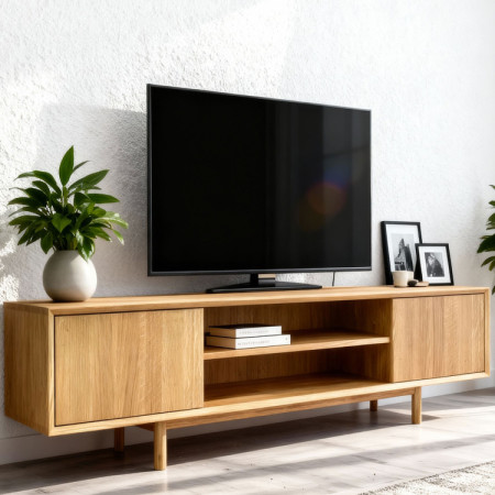 Dubová televízna komoda na nožičkách 180 cm, Oslo II