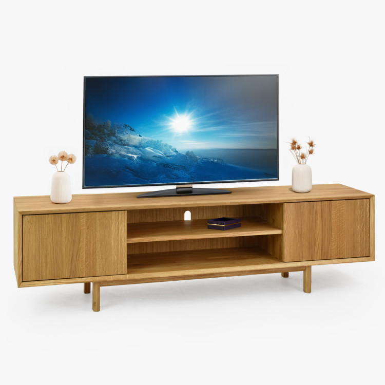 Dubová televízna komoda na nožičkách 180 cm, Oslo II