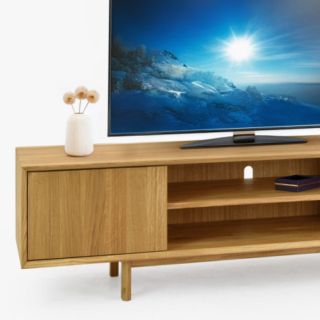 Dubová televízna komoda na nožičkách 180 cm, Oslo II