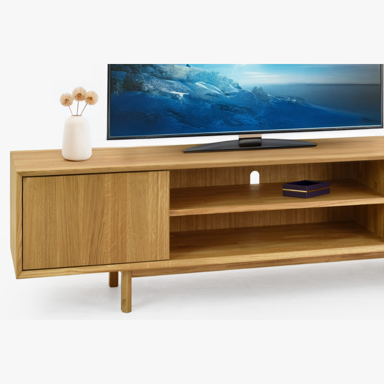 Dubová televízna komoda na nožičkách 180 cm, Oslo II