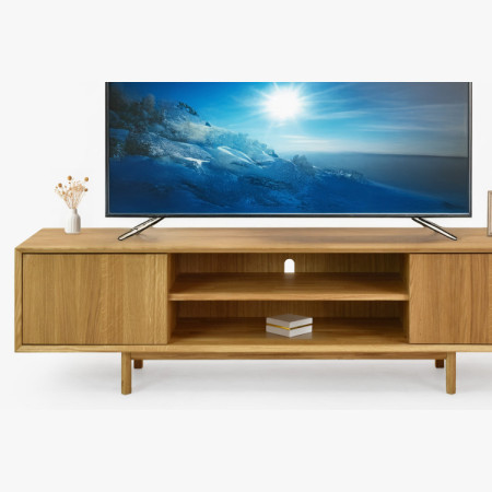 Dubová televízna komoda na nožičkách 180 cm, Oslo II