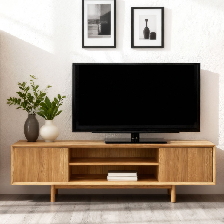 Dubová televízna komoda na nožičkách 180 cm, Oslo II