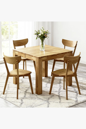 Rozkladací jedálenský set Matuš 80 × 80 + 4 × EVA