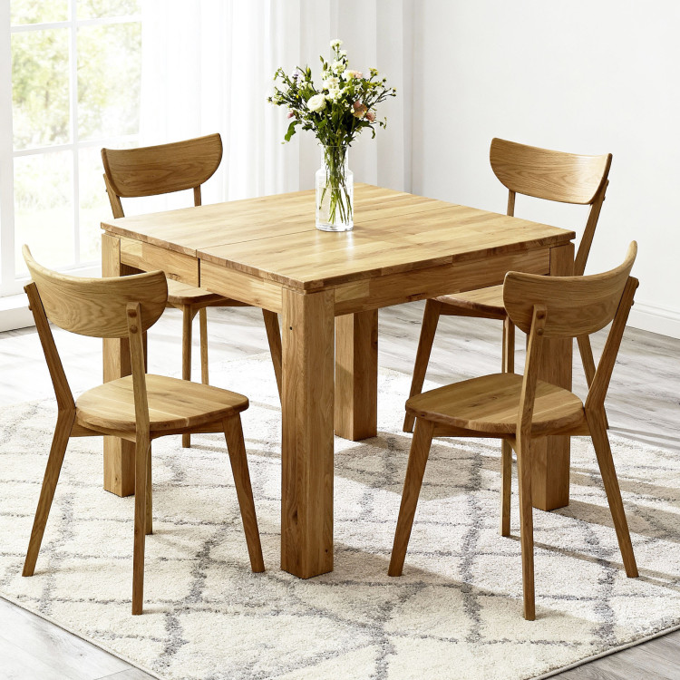 Rozkladací jedálenský set Matuš 80 × 80 + 4 × EVA