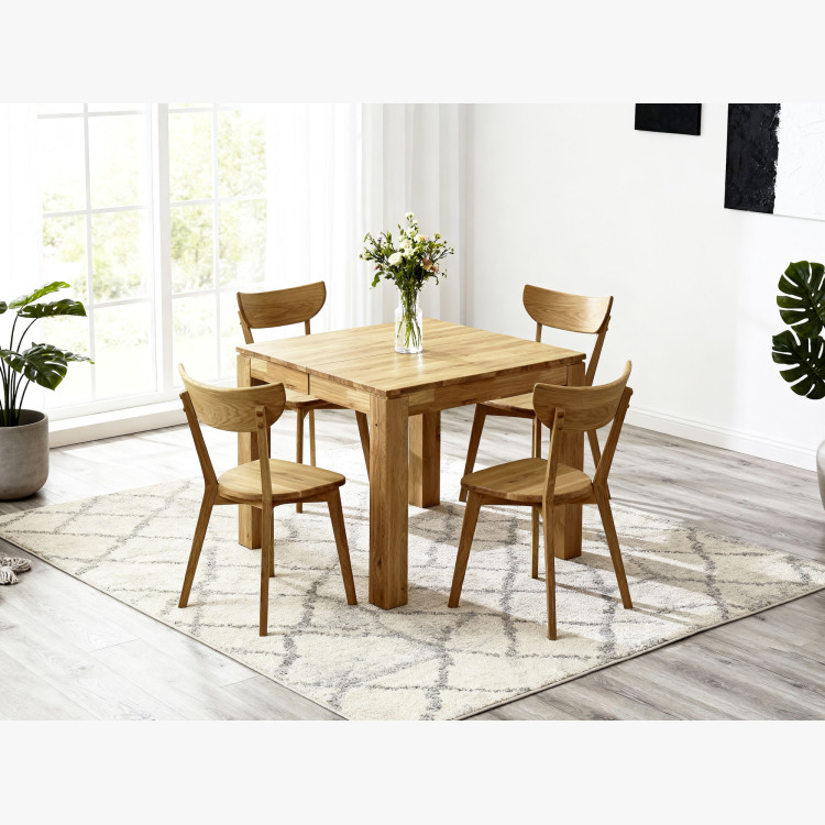 Rozkladací jedálenský set Matuš 80 × 80 + 4 × EVA