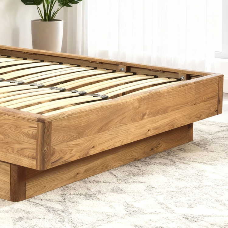 Posteľ z masívu dub s úložným priestorom , Texas 180 cm