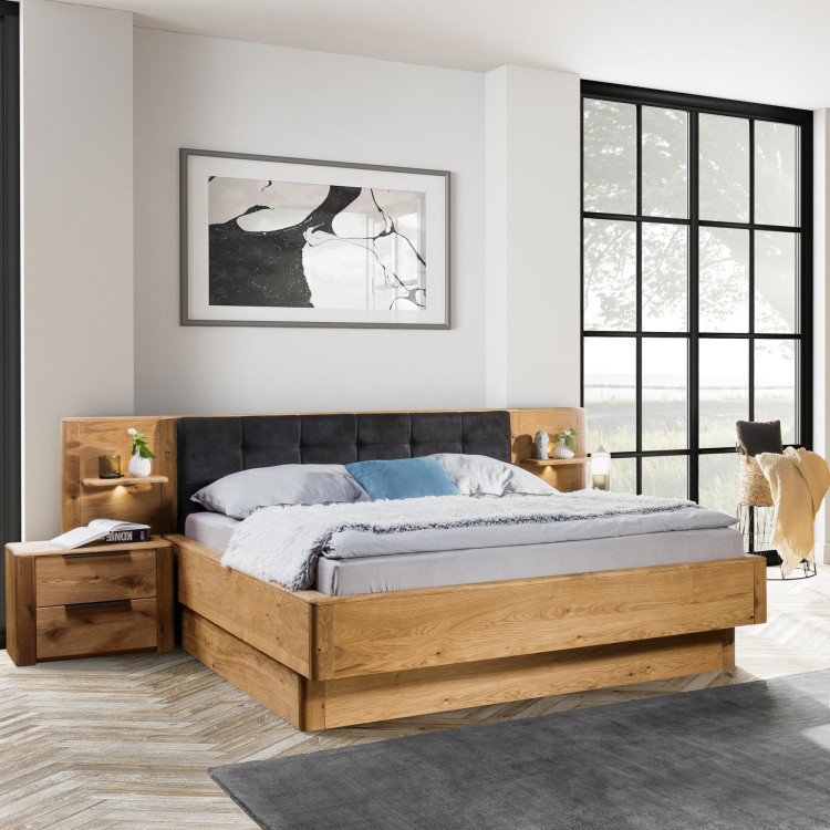 Posteľ z masívu dub s úložným priestorom , Texas 180 cm