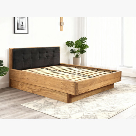 Posteľ z masívu dub s úložným priestorom , Texas 180 cm