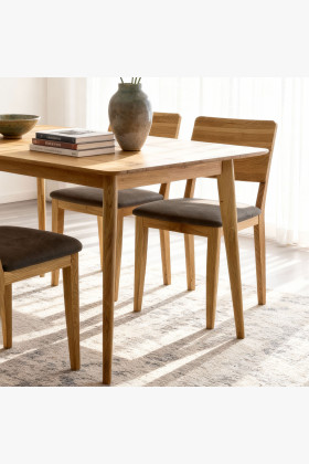 Súprava stôl 120 x 80 cm a 4 stoličky do jedálne 2