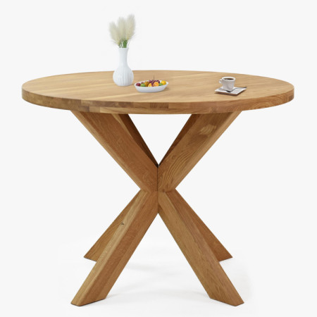 Jídelní set Holger & Helsinki – masívny dubový stôl a škandinávske stoličky