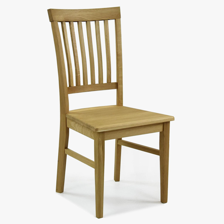 Jídelní set Holger & Rain – masívny dubový stôl a robustné stoličky