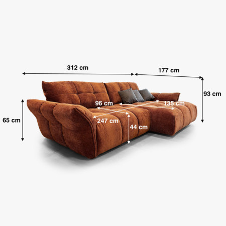 Moderná sedacia súprava Tino - Pravá