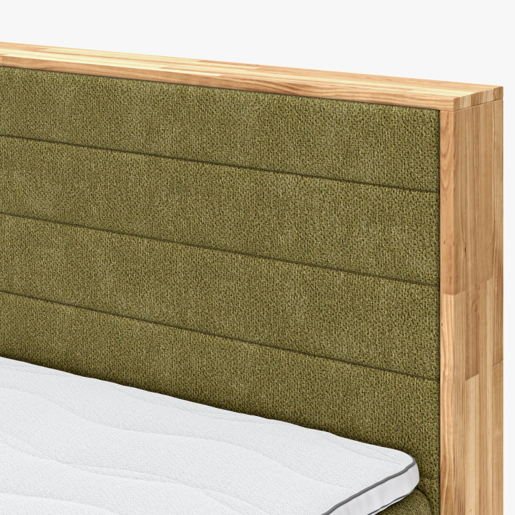 Posteľ boxspring s úložným priestorom, Moneta 160 zelená